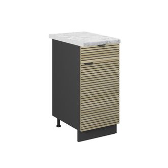Vicco Mueble Bajo De Cocina Fame-line, Panel De Roble, 40 Cm, Et M&aacute;rmol