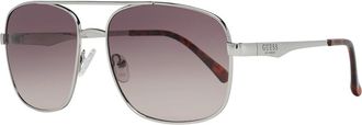 Guess GF0211 10F Mens Sunglasses Silver Size 58