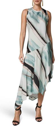 DKNY Sleeveless Asymmetric Hem Dress in Waterlily Multi at Nordstrom, Size X-Large