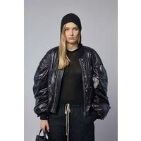 Rick Owens Woven Padded Bomber - Secchia Flight Black