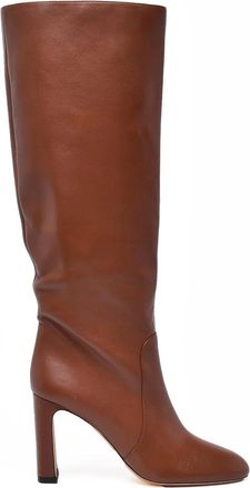Stuart Weitzman Brown Leather Pointed Boots