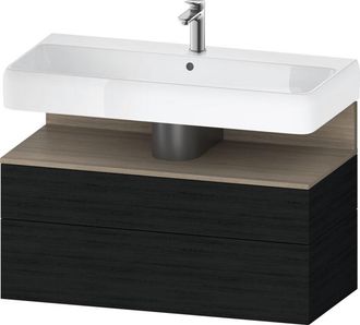 Duravit Duravit - Qatego Mueble Bajo Lavabo, 1 Extra&iacute;ble Y 1 Caj&oacute;n