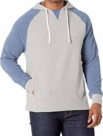 Southern Tide Ryker Heather Blocked Hoodie In Heather Quarry