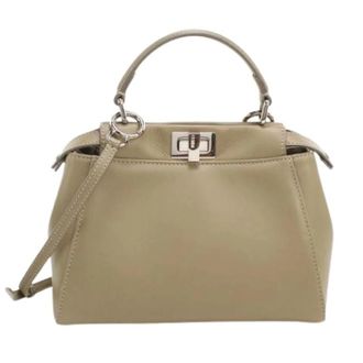 Fendi Pre-owned Vintage Handtas - Dames - Vintage Handtas - Beige - ONE Size - Leer - Vintage