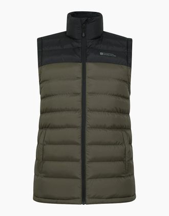 Mountain Warehouse Mens Mountain Warehouse Mens Seasons II Padded Gilet - Green - Size: 40/Regular