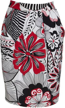 Dolce & Gabbana Gonna midi a fiori - Rosso