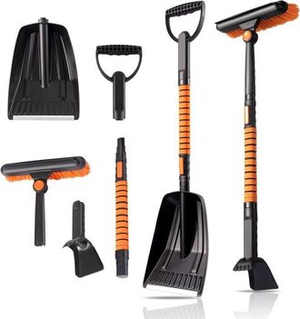 OEM Palas Ajustables 5 En 1, Pala Plegable Giratoria, Esp&aacute;tula Port&aacute;til Multiusos De Gran Capacidad Para Emergencias En Coche, Camping Y Jard&iacute;n (5)