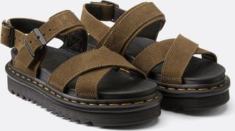 Dr. Martens Bronx Voss II sandalen van su&egrave;deleer
