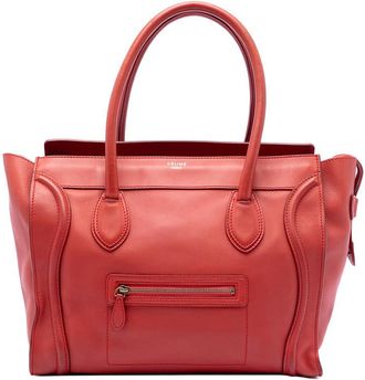 Celine Pre-owned Celine Mini Leather Luggage Tote Unisex U-UP-0121