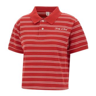 Sporty & Rich Dames, Tops, Rood, Maat: L Katoen