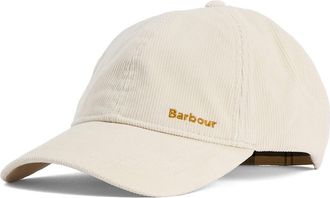 Barbour Oakley Corduroy Baseball Cap in Pearl at Nordstrom