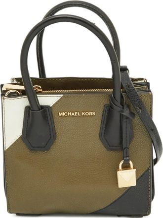 Michael Kors Borsa Mercer media con design color-block - Verde