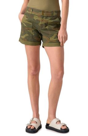 Sanctuary Renegade Camo Rolled Cuff Shorts in Renew Camo at Nordstrom, Size 24