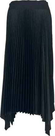 Joseph Ade Knit Weave Pliss&eacute; Skirt in Black Polyester