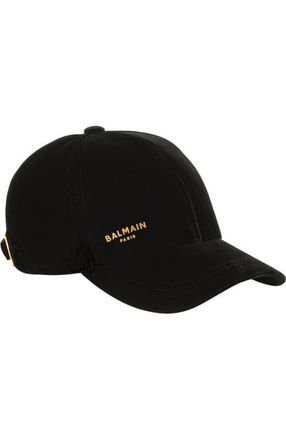Balmain Paris velvet cap in Black at Nordstrom