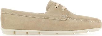 Prada Beige Slip On Loafers