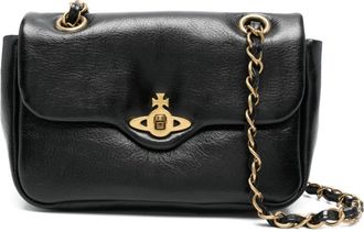Vivienne Westwood Anita Chain shoulder bag - women - Calf Leather - One Size - Black