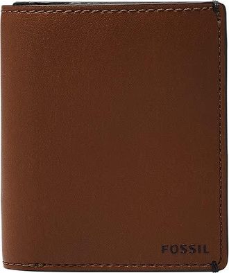 Fossil Wallet for Men Joshua, Cactus Leather Front Pocket Wallet Medium brown 8.89cm L x 1.27cm W x 10.16cm H ML4462210