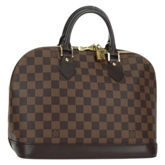 Louis Vuitton Pre-owned Handbags, female, Brown, Size: ONE SIZE Pre-owned Damier Ebene Hand Bag