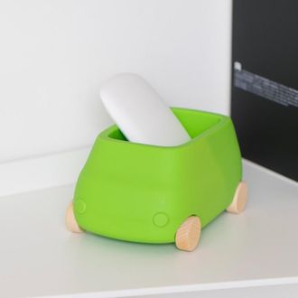 Plust Juguetes De M&aacute;quina De Almacenamiento De Pl&aacute;stico Para Ni&ntilde;os Van Mini - Verde Oscuro