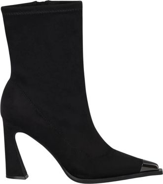 Alma En Pena Trechterhak enkellaars - Dames - Laarzen met Hak - Zwart - 38 EU - Schoenen