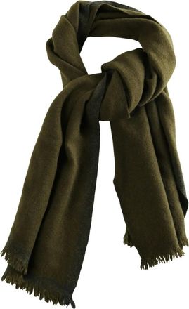 Margaret Howell fringed scarf - Green