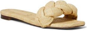 Loeffler Randall Joanna Braided Raffia Slide Sandal in Natural at Nordstrom Rack, Size 8.5
