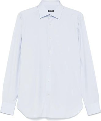 Ermenegildo Zegna Camicia in popeline - Blu