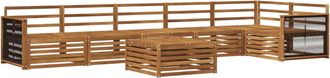 vidaXL Conjunto De Sof&aacute;s De Exterior 7 Uds. Natural Vidaxl