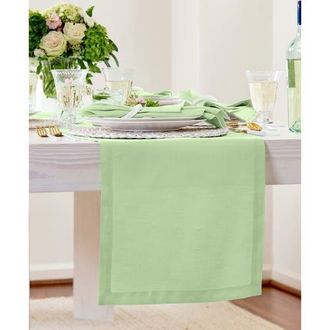 Solino Home Linen Table Runner for Dining Table, Holiday and Everyday Table Decor - Fete in Pastel Green at Nordstrom, Size Xx-Small