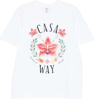Casablanca White Crew Neck T-Shirt