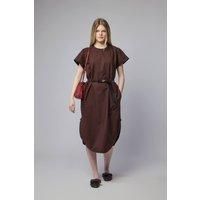 Sofie D'Hoore Crew Neck S/sl Dress With Curved Hem