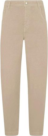 Kiton Denim Tailored Jeans - Dames - Loose Fit Jeans - Beige - L - Denim - Jeans