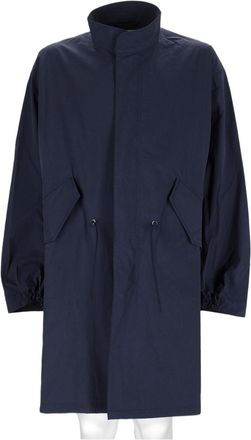 Ymc You Must Create Navy Blue Lambswool Long Coat