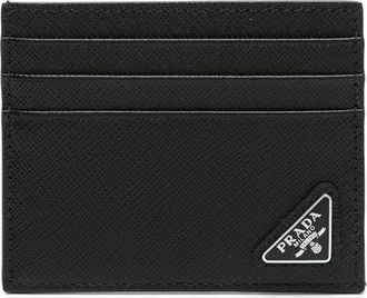 Prada Logo-plaque Leather Card Holder