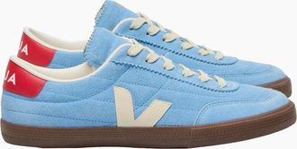 Veja Mens VEJA PANENKA SUEDE TRAINER AQUA/PIERRE/BARK - Blue - Size: 12