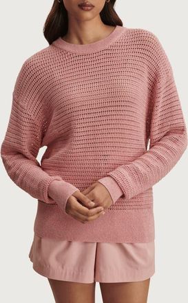 Varley Kershaw Crewneck Sweater in Brandy Rose at Nordstrom, Size Xx-Small