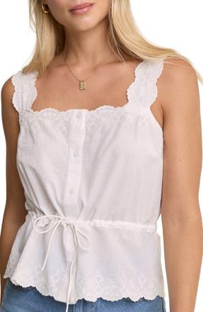 Nobody's Child Elena Cotton Eyelet Top in White at Nordstrom, Size X-Small