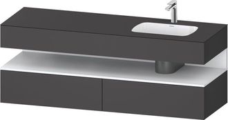 Duravit Qatego Lavabo Encastrado Con Base De Lavabo Consola, - Duravit