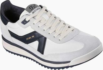 Skechers Mens Skechers SKX 92 Spective Leather Mens White/Black Trainers - Size: 10