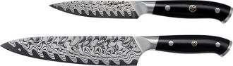 J.A. Henckels International Compass Damascus 2-pc Chefs Knife Set