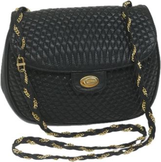 Bally Tweedehands leren schoudertassen - Dames - Vintage Schoudertas - Zwart - ONE Size - Leer - Vintage