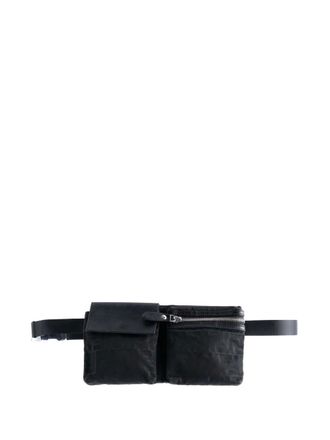 Fendi 2010-2025 Zucca Canvas Double Pocket belt bag - Nero