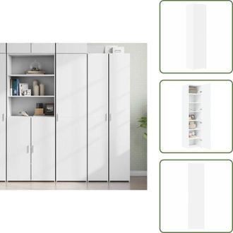 vidaXL Credenza per soggiorno - vidaXL Credenza Bianca 45x42,5x185 cm in Legno Ingegnerizzato - Credenza per camera da letto
