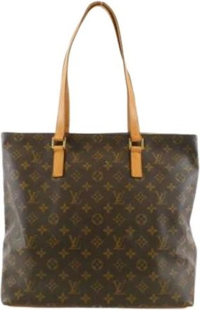 Louis Vuitton Pre-owned Tote Bags, female, Brown, Size: ONE SIZE Pre-owned Canvas Tote Bag