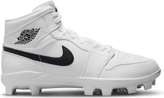 Nike Jordan Mens Retro 1 MCS - Baseball Shoes White/Black Size 10.0