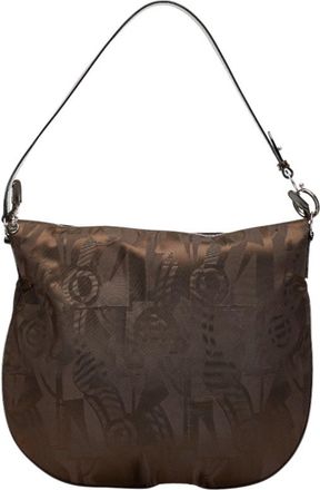 Ferragamo Nylon Leather Shoulder Bag (Pre-Owned)