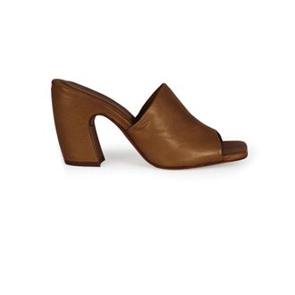 Cortana Janis- leren muilezels henna- - Dames - Muiltjes - Bruin - 37 EU - Leer - Schoenen