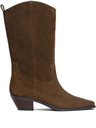 12 Storeez 40 mm su&egrave;de laarzen met Western-stijl - Bruin