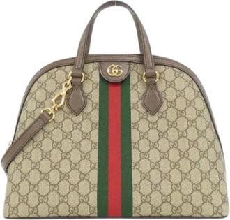 Gucci Pre-owned Handbags, female, Beige, Size: ONE SIZE Pre-owned Ophidia Handbag